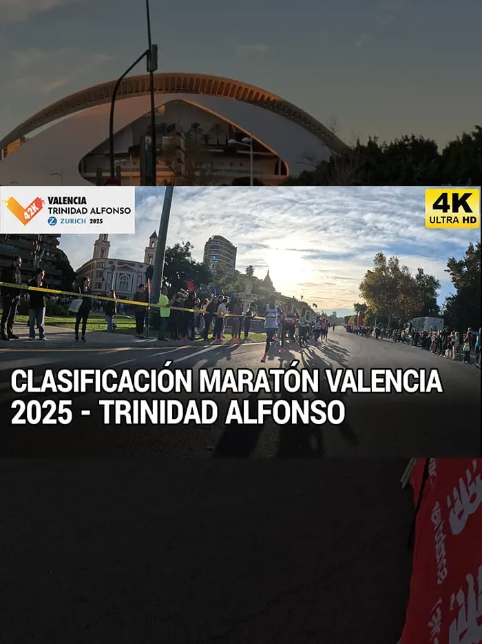 CLASIFICACIÓN MARATÓN VALENCIA 2025 DESDE EL RECORRIDO